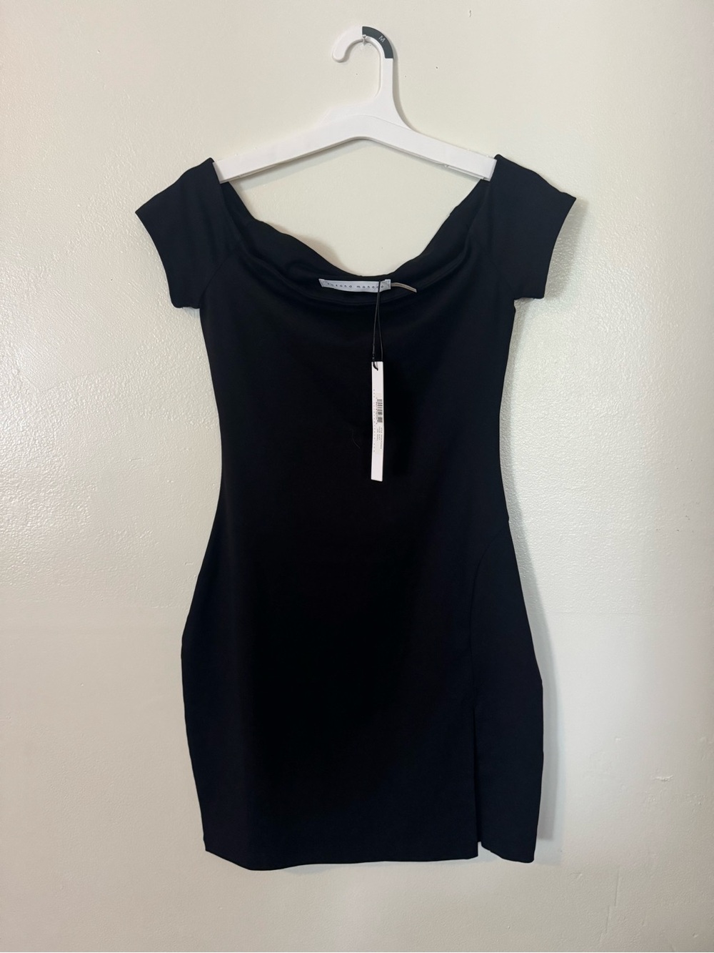 Susana Monaco Off Shoulder Dress XS Black Little Black Dress Cocktail Party